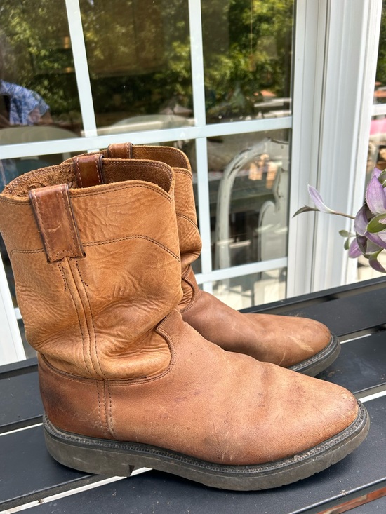 Justin Boots Other - Justin’s Men's Brown Pull-On Work Boots Leather Size 11EEE